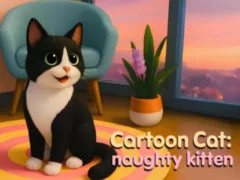 Joc Cartoon Сat: naughty kitten on-line