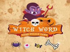 Joc Witch Word Halloween Puzzel Game on-line