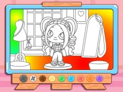 Joc Coloring Book: Avatar Girl Dress Up Shopping on-line