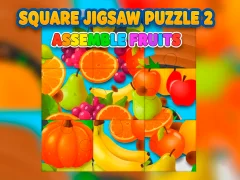 Joc Square jigsaw Puzzle 2 - Assemble Fruits on-line