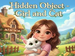 Joc Hidden Object - Girl and Cat on-line