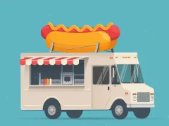 Joc Food Trucks Jigsaw on-line