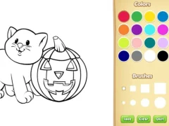Joc Halloween Coloring Book on-line