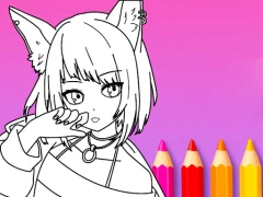 Joc Anime Manga Coloring Book on-line