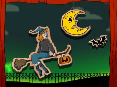 Joc Halloween Witch Fly on-line