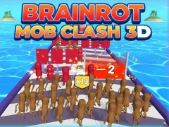Joc Brainrot Mob Clash 3D on-line