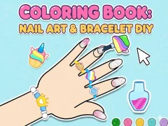 Joc Coloring Book: Nail Art & Bracelet Diy on-line