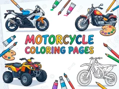 Joc Motorcycle Coloring Pages on-line