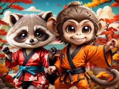 Joc Kung-Fu Little Animals on-line