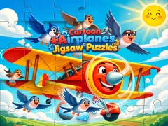 Joc Cartoon Airplanes: Jigsaw Puzzles on-line