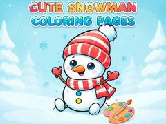 Joc Cute Snowman Coloring Pages on-line