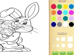 Joc Easter Bunny Coloring Book for Kids on-line