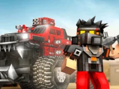 Joc Blocky Cars: Car Battle on-line