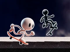 Joc Black and White Stickman on-line