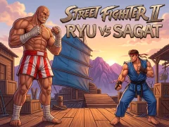 Joc Street Fighter II Ryu vs Sagat on-line