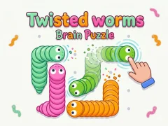 Joc Twisted worms Brain Puzzle on-line
