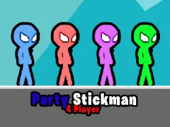 Joc Party Stickman 4 Player on-line