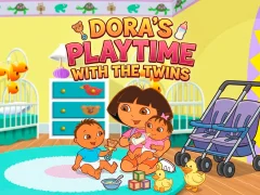 Joc Dora the Explorer Dora's Playtime with the Twins on-line