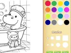 Joc Cozy Friends Coloring Book for Kids on-line