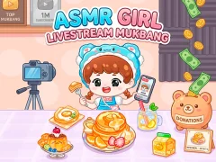 Joc ASMR Girl: Livestream Mukbang on-line