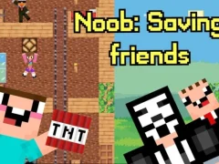 Joc Noob: Saving Friends on-line