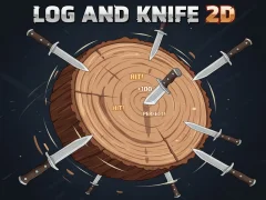 Joc Log And Knife 2D on-line