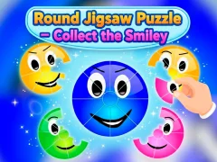 Joc Round jigsaw Puzzle - Collect the Smiley on-line