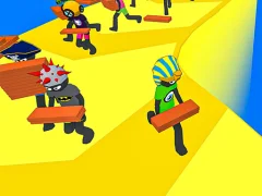 Joc Stickman Planks Fall on-line