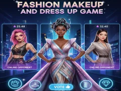 Joc Fashion Makeup And Dress Up Game on-line
