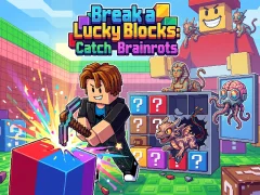 Joc Break a Lucky Blocks: Catch Brainrots on-line