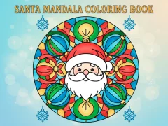 Joc Santa Mandala Coloring Book on-line