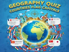 Joc Geography Quiz Countries Flag Capitals on-line