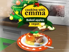 Joc Cooking with Emma Baked Apples vegan on-line