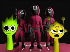 Joc Squid Game Sprunki FNF Battle on-line