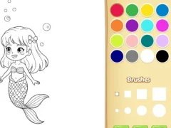 Joc Mermaid Coloring Book For Kids on-line