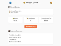 Joc Jburger Tycoon on-line