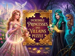 Joc Incredible Princesses and Villains Puzzle on-line