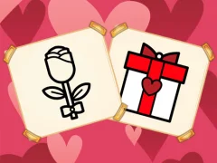 Joc Valentine Present Coloring on-line
