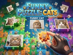 Joc Funny Puzzle: Cats on-line