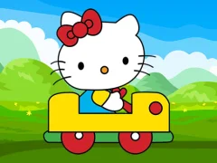Joc Cute Kitty Car Jigsaw on-line