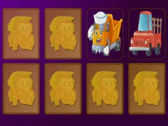 Joc Cartoon Trucks Memory on-line