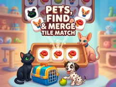 Joc Pets, Find and Merge Tile Match on-line