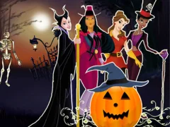 Joc Princesses Halloween Night on-line