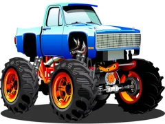 Joc Monster Truck Puzzle on-line