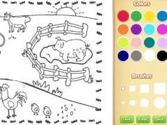 Joc Farming Coloring Book For Kids on-line