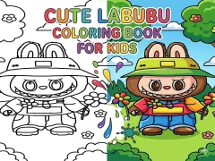 Joc Cute Labubu Coloring Book for Kids on-line