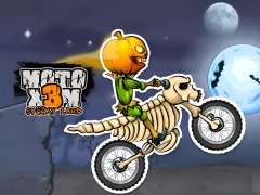 Joc Moto X3M Spooky Land on-line
