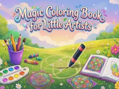 Joc Magic Coloring Book for Little Artists on-line