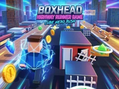 Joc Boxhead Highway Runner Game on-line