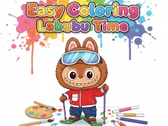 Joc Easy Coloring Labubu Time on-line